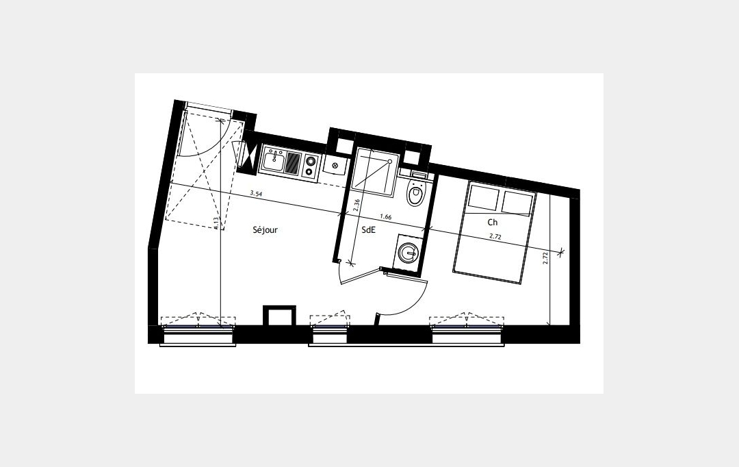 Annonces SURESNES : Appartement | PARIS (75020) | 27 m2 | 330 000 &euro; 