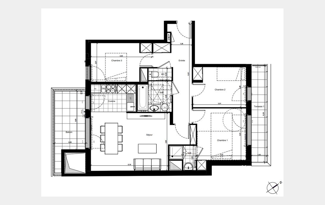Annonces SURESNES : Appartement | NANTERRE (92000) | 77 m2 | 4 410 000 &euro; 