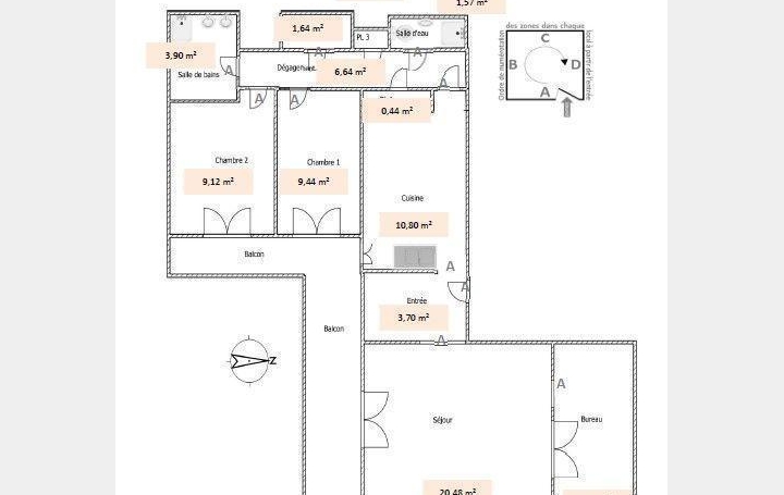 Annonces SURESNES : Appartement | COURBEVOIE (92400) | 77 m2 | 400 000 &euro; 